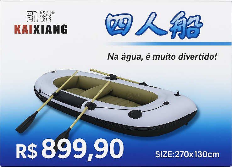 Bote Inflável Kaixiang 4 Lugares